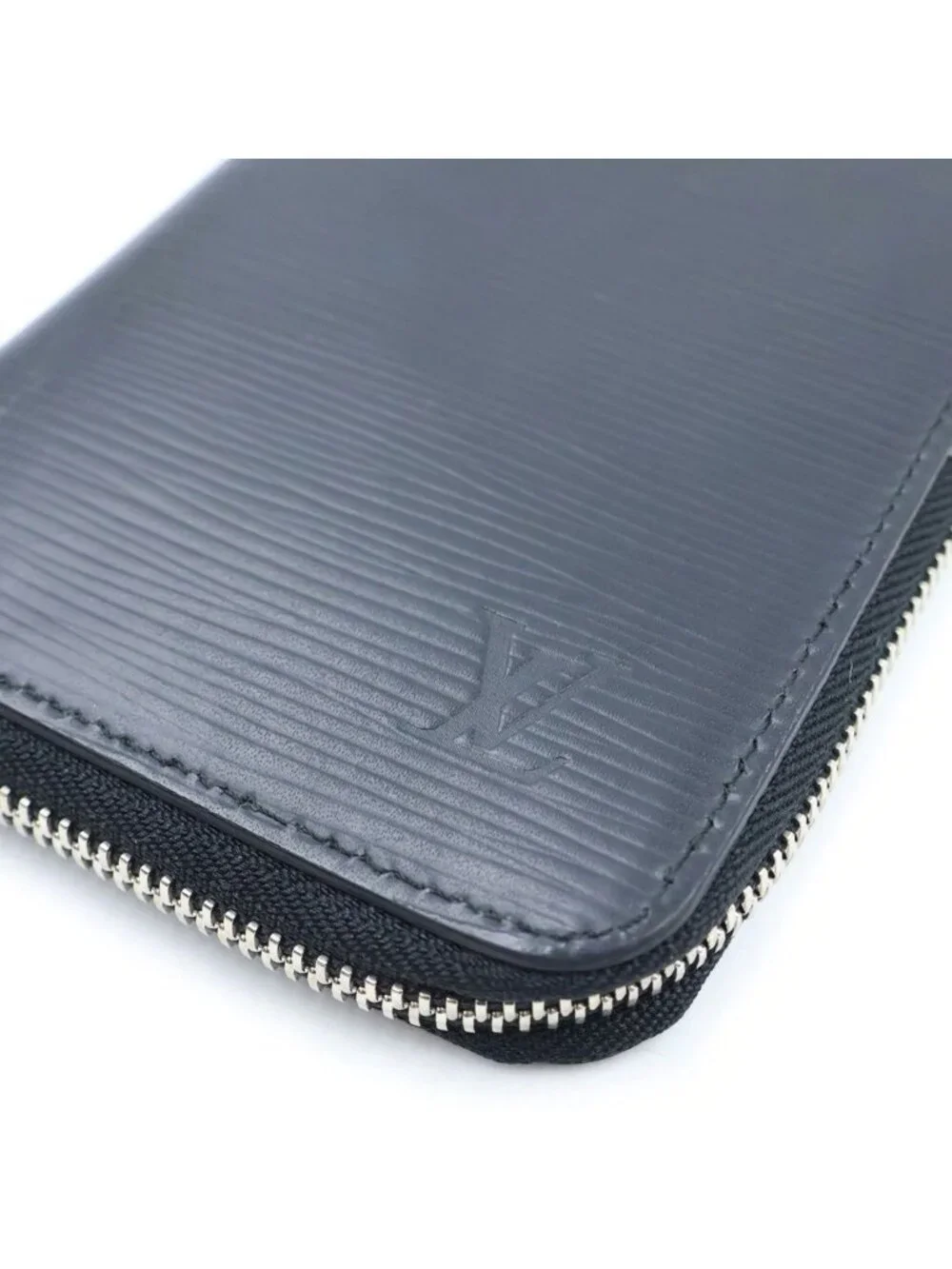 Louis Vuitton Epi Zippy Wallet Vertical Round Zip Leather Black